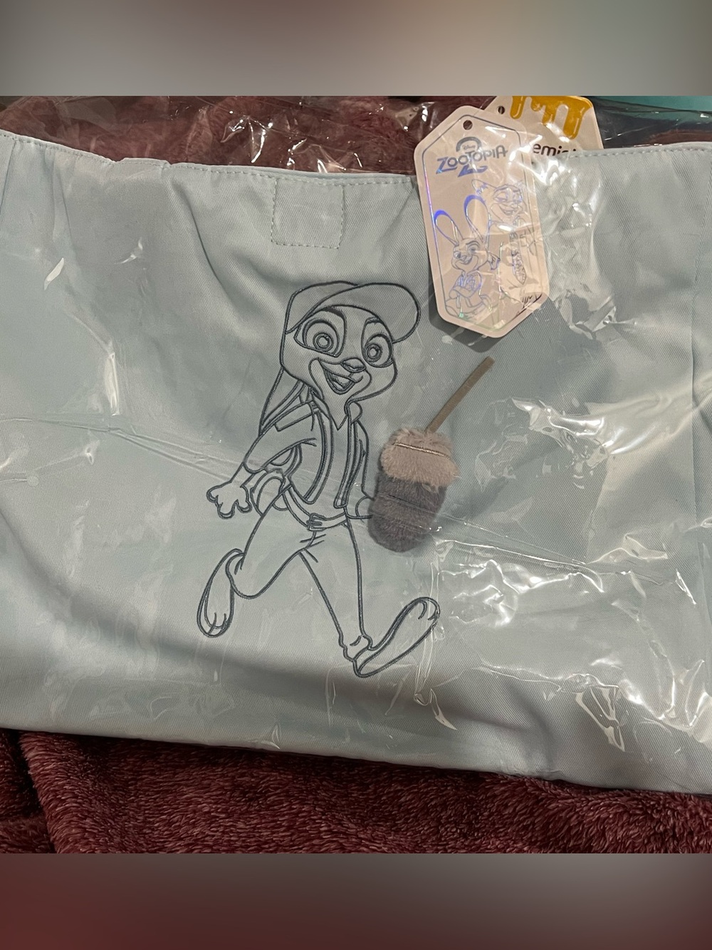 Disney Light Blue Zootopia Judy Hopps Tote Bag